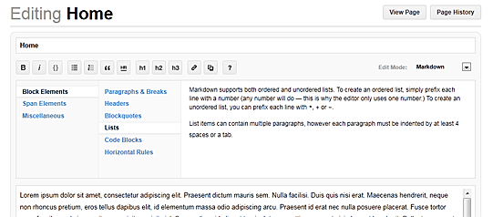 wiki editor