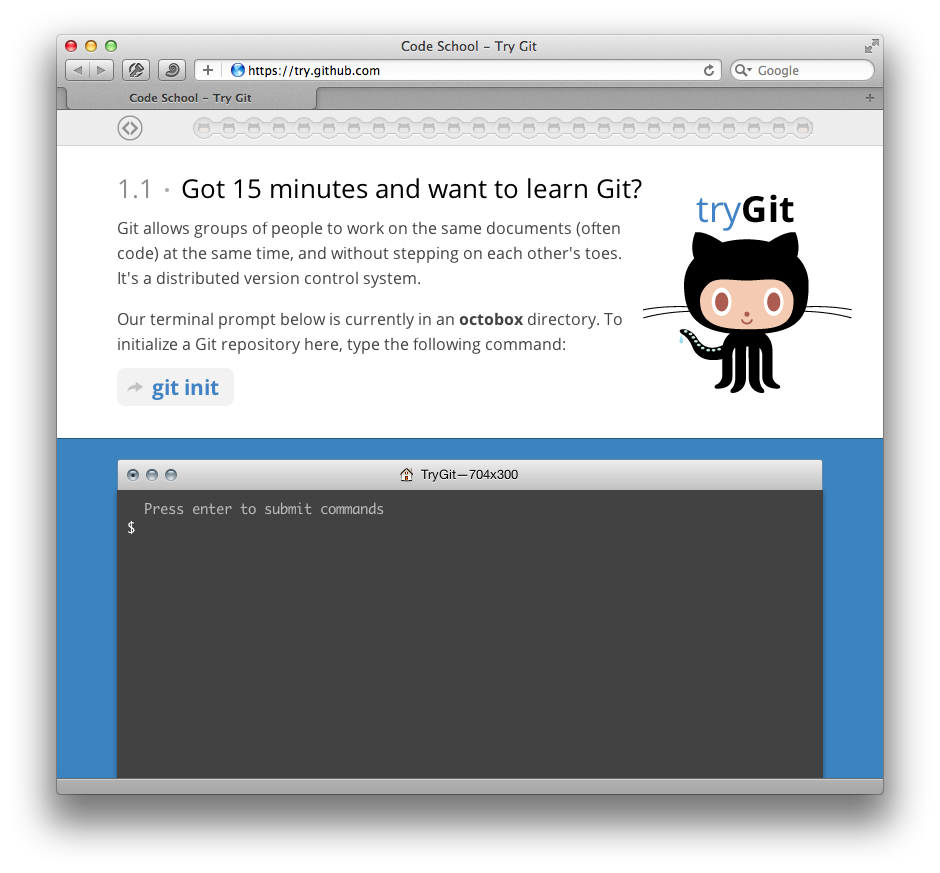 Try Git Site