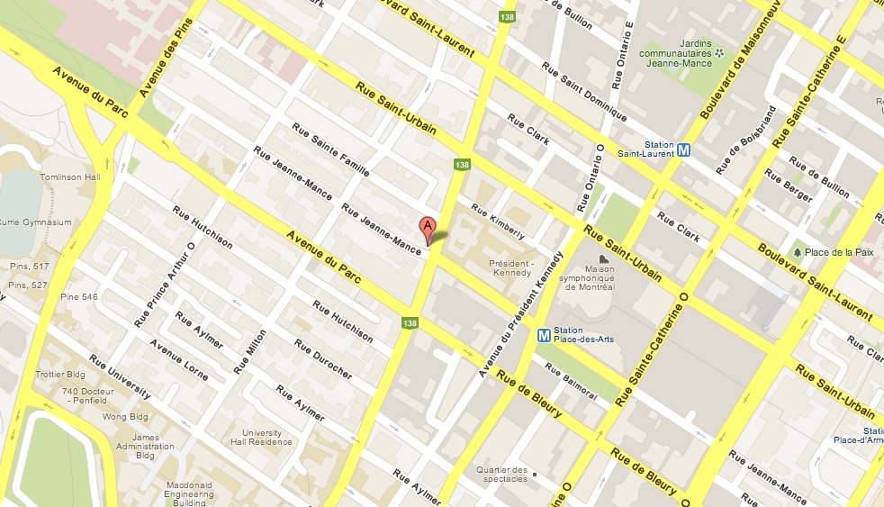 245 Rue Sherbrooke Ouest Montre al Montre al Que bec H2X Canada - Google Maps