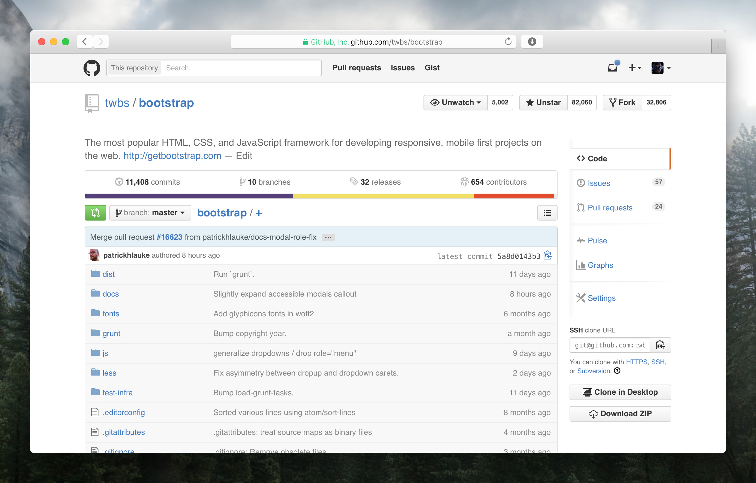 New GitHub header