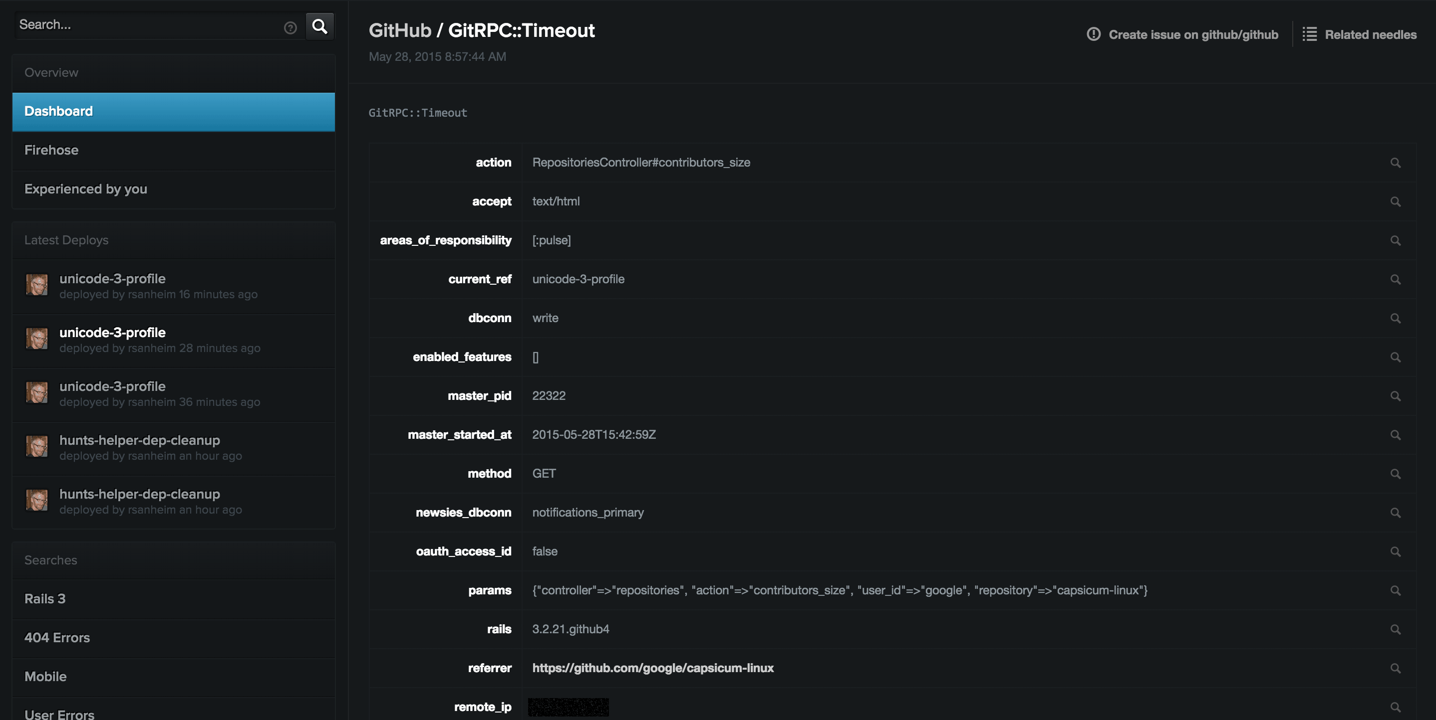 Haystack attributes list