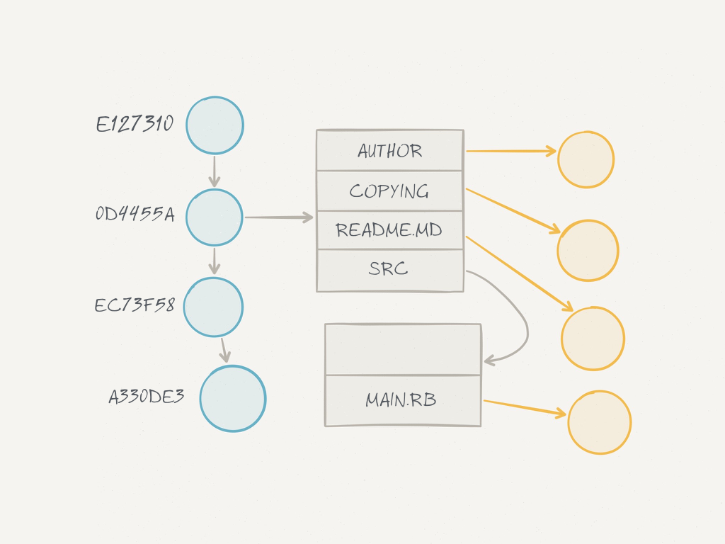 Git repository DAG organization