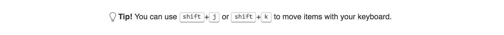 keyboard shortcuts