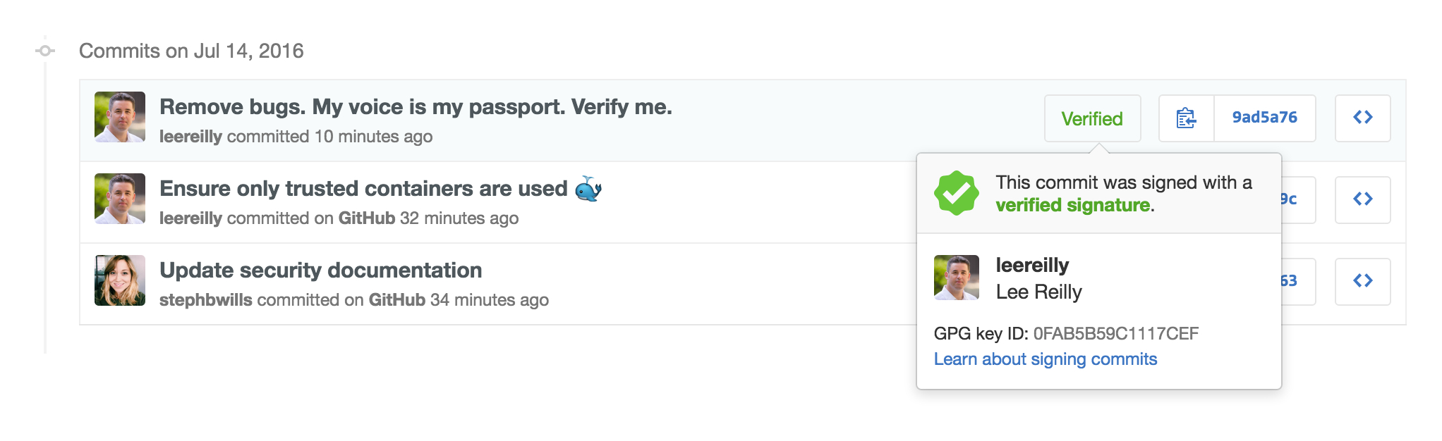 gpg sign your git commits on GitHub