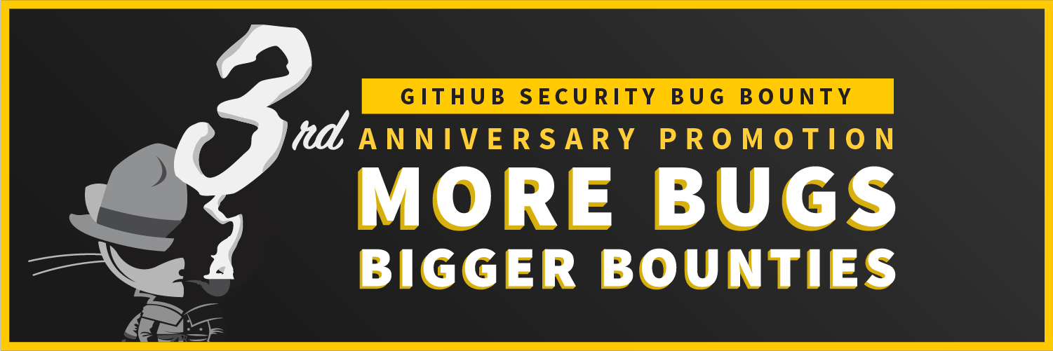 Extra payouts for GitHub Bug Bounty Third Year Anniversary