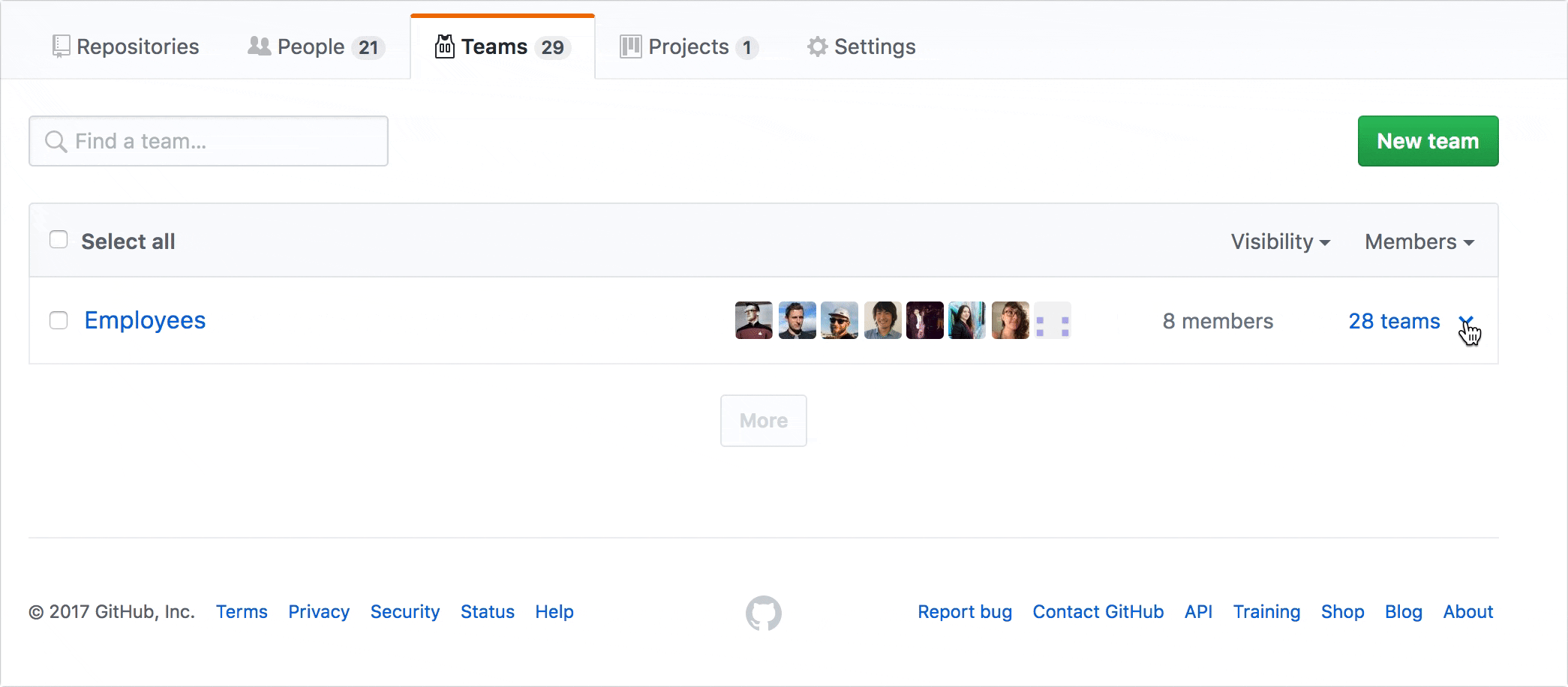 how to use nested teams