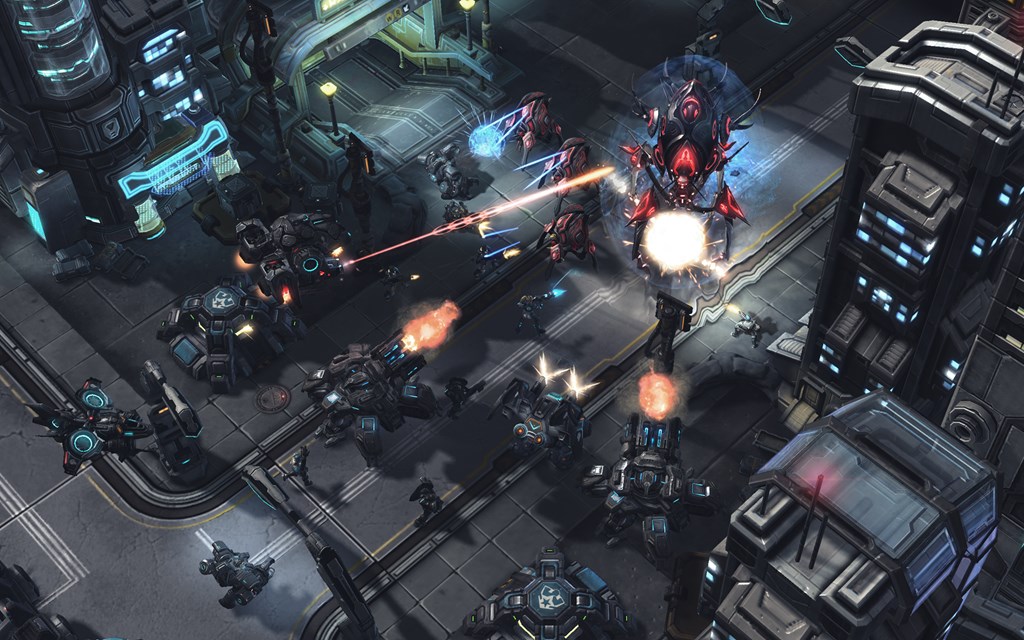 Screenshot of Starcraft II gameplay