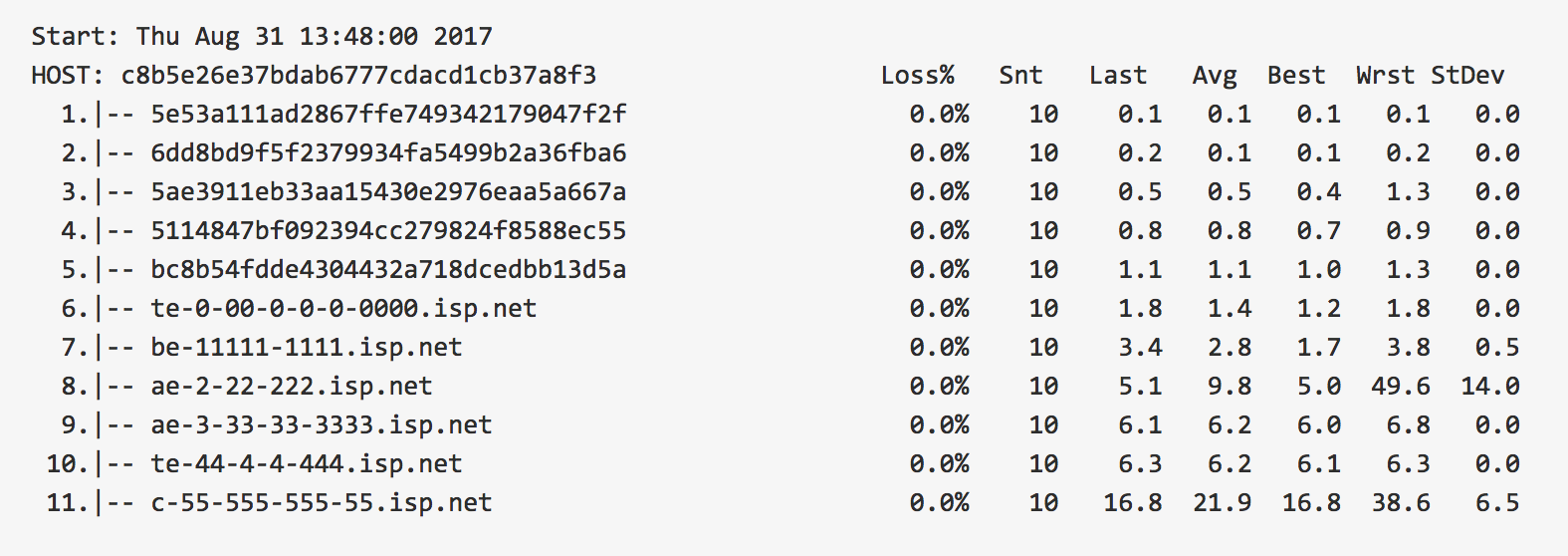 mtr with sensitive output automatically obfuscated