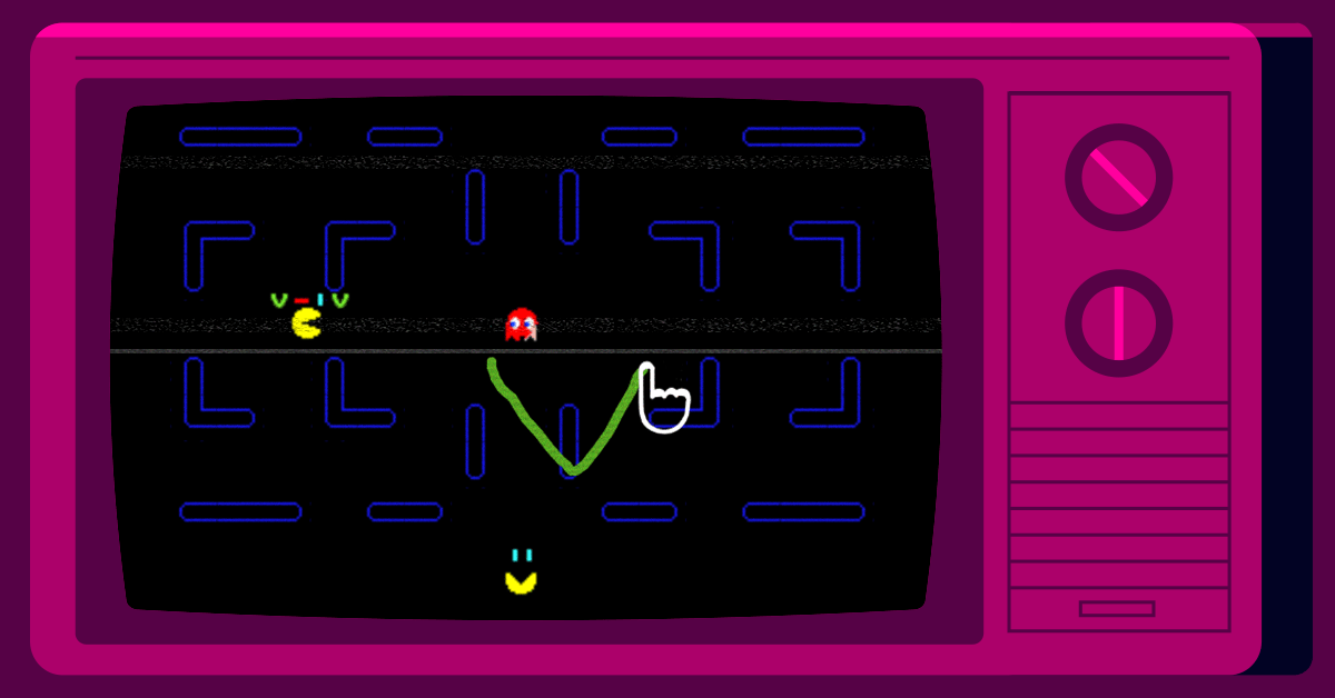 Screenshot of AntiPacMan game