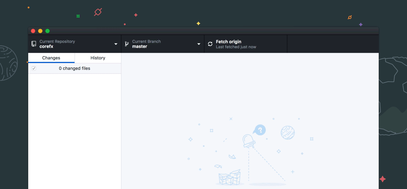 Selecting a pull request for the current repository