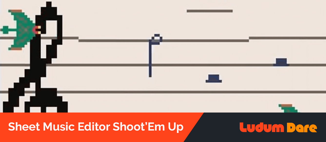 Sheet Music Editor Shootâ€™Em Up Screenshot