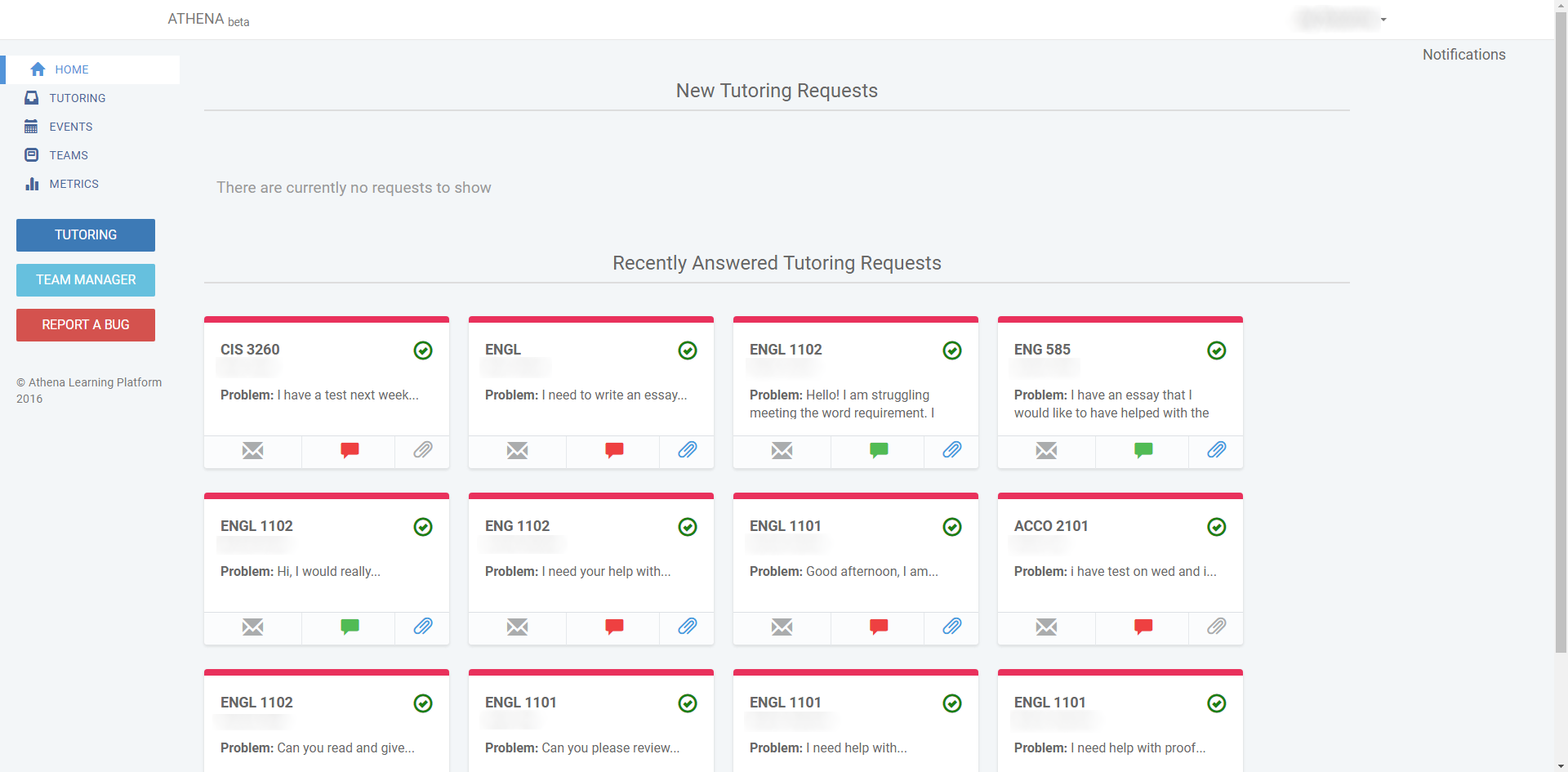 Athena tutor dashboard; http://www.athenaoltc.com/