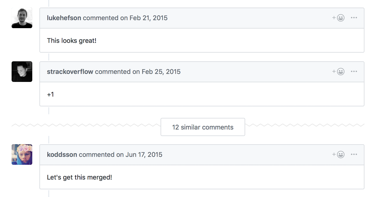 repeated comments