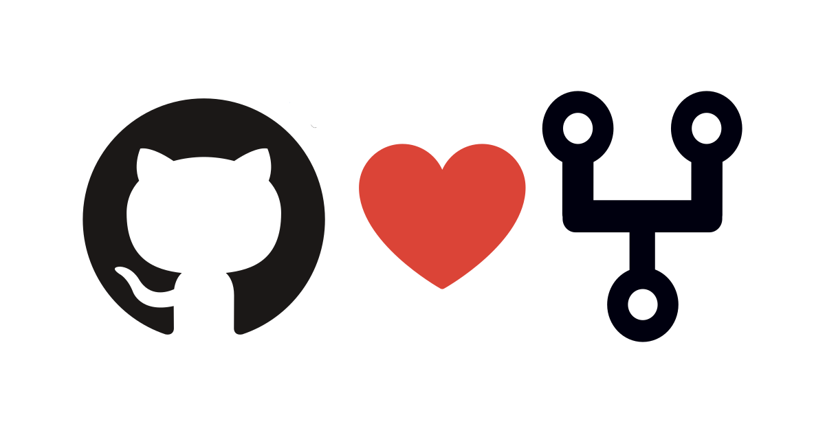 Github logo heart emoji forks