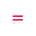 Red equals sign