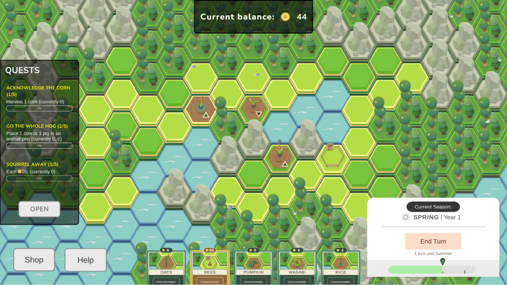 Screenshot of bet the farm.