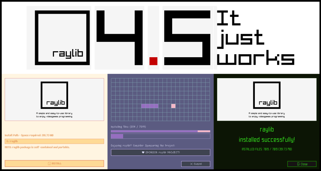 raylib 4.5 release graphic